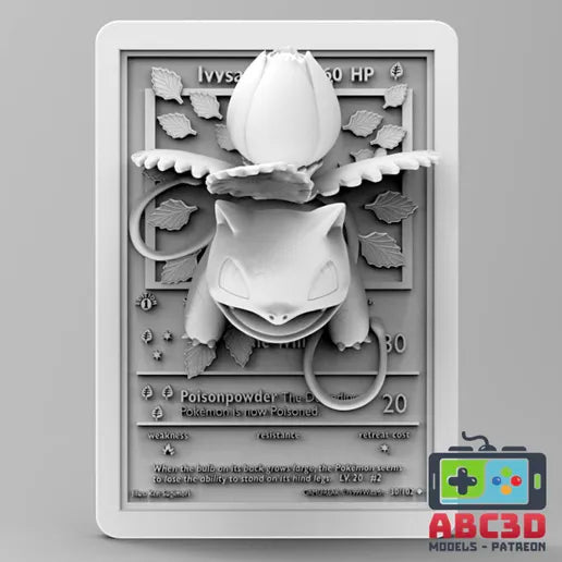 ABC3D: Pokemon Bulbasuar Evolutions 3D Cards