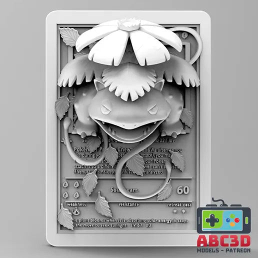 ABC3D: Pokemon Bulbasuar Evolutions 3D Cards