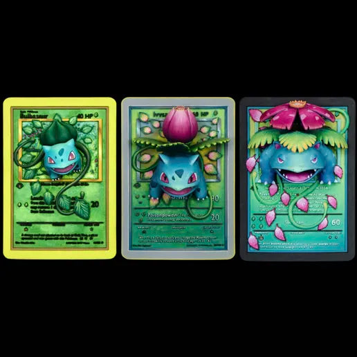 ABC3D: Pokemon Bulbasuar Evolutions 3D Cards